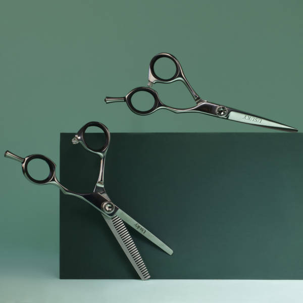 Duo paire de ciseaux professionnels HG3 et Effileur THGE355